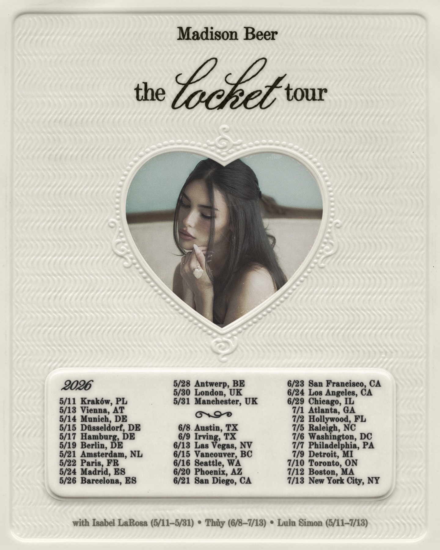 thủy Locket Tour Poster 2026